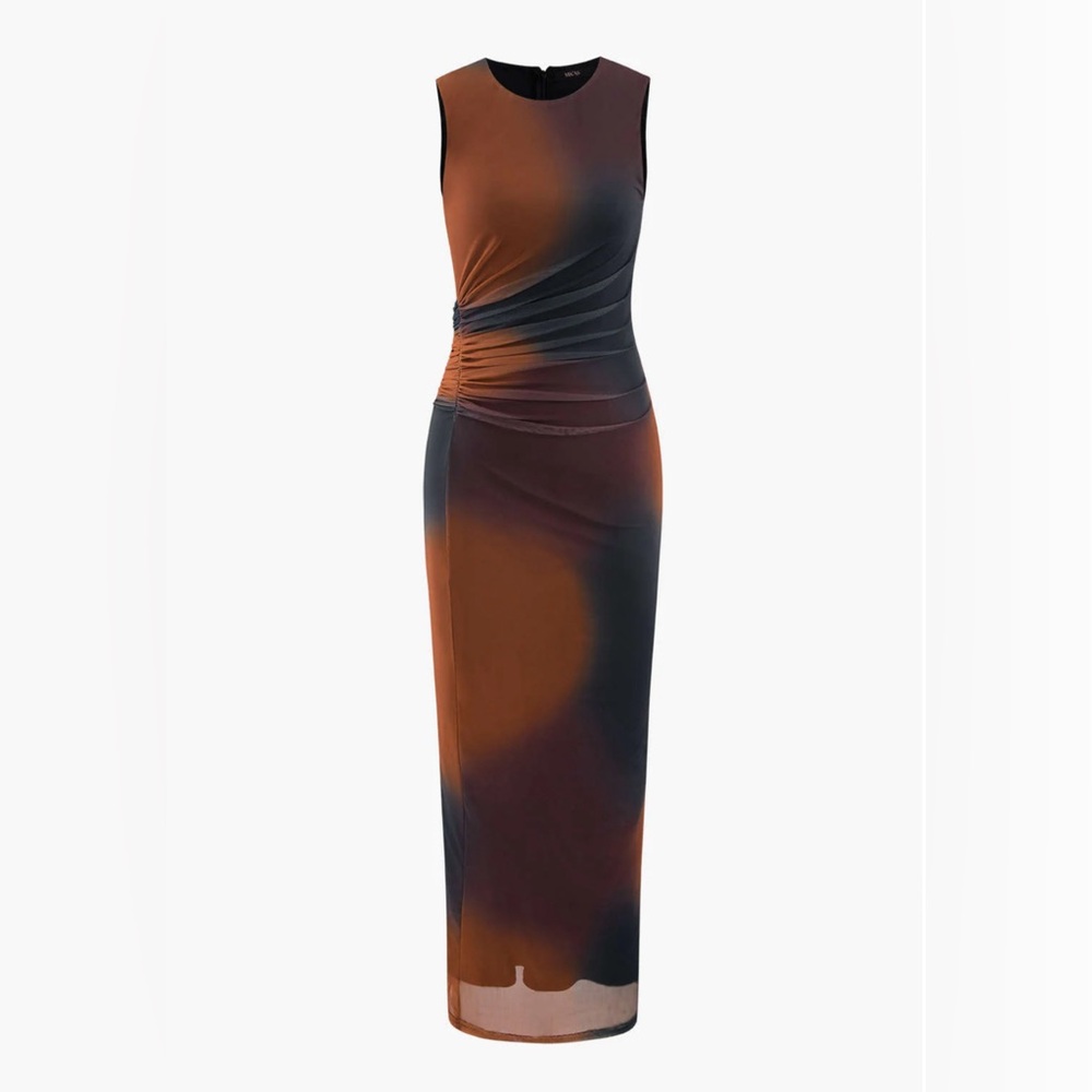 Mesh Tie Dye Maxi Dress